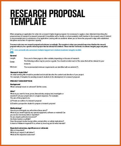 research proposal template business mentor