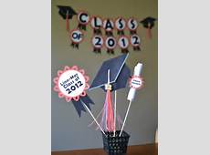 Graduation Centerpiece CUSTOM Words and Colors by bcpaperdesigns