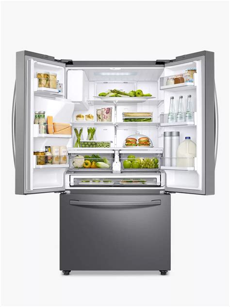 samsung rfresr american style freestanding  fridge freezer cm wide stainless steel