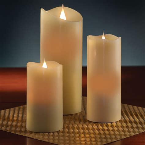realistic flameless candle hammacher schlemmer