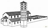 Basilica Palazzi Basilika Alte Disegnare Silhouettes Vecchia Kategorien sketch template