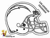 Coloring Chargers Pages Football San Diego Helmet Cleveland Nfl Browns Helmets Logo Print Color Printable Homies Kids Indians Sports Player sketch template