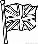 Flag Coloring Union British England Britain Clipart Pages Great Flags Cartoon Printable Drawing Cliparts Clip Color Jack Colouring English Sheet sketch template