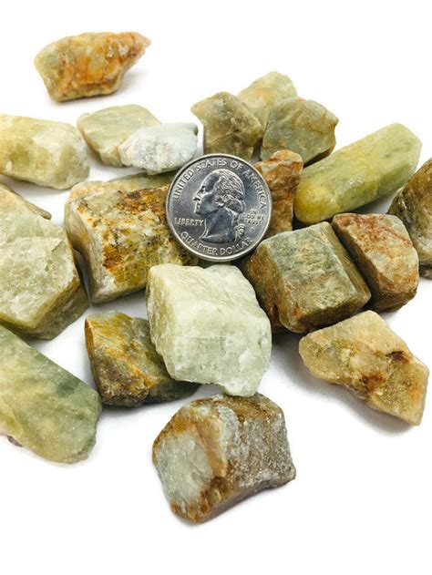 raw aquamarine crystal  green rough aquamarine stone sm etsy