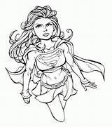 Supergirl Coloring Pages Printable Superwoman Colouring Super Drawing Coloriage Print Girl Kara Kids Easy Imprimer Superhero Color Vols Tennessee Girls sketch template