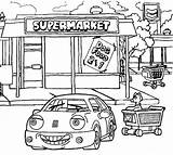 Macchine Supermercato Voitures Disegno Voiture Automobili Ausmalbild sketch template