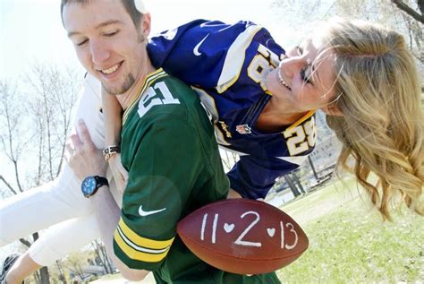 football engagement pictures football engagement pictures green bay