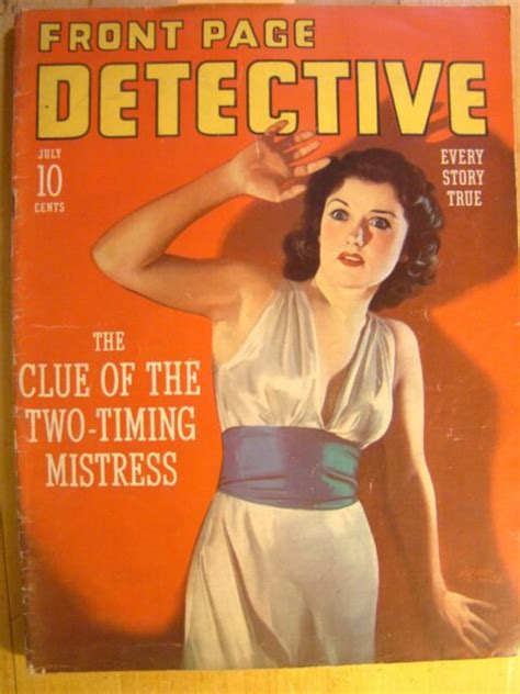 Front Page Detective Magazine July 1941 Vintage True Crime Rare Issue