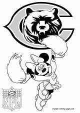 Coloring Pages Chicago Bears Nfl Minnie Mouse Print Browser Window sketch template