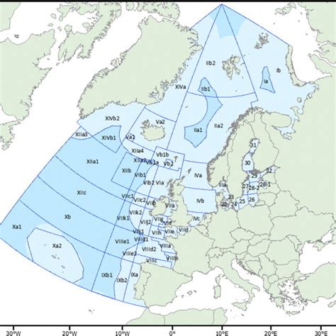 map   fao  area    fish stocks analysed