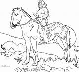 Coloring Native American Horse Pages sketch template