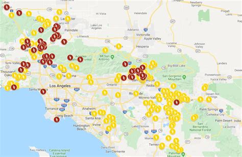 power outage map  southern california edison  cut electricity     oct