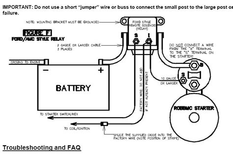 post starter solenoid wiring diagram