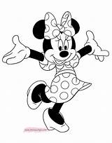 Minnie Mouse Coloring Pages Printable Disney Colouring Kids Disneyclips Sheets Colorir Book Mickey Birthday Colorear Para Minie Gif Dibujo Dibujos sketch template