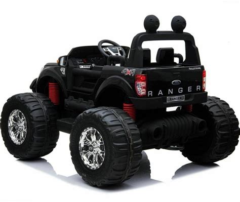 kids monster truck ford ranger ride  kids electric car black amazing