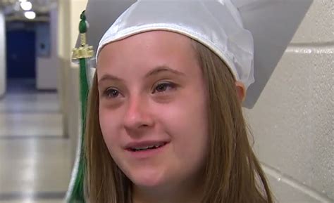 she has down syndrome but she just graduated from high school with a 3 7 gpa