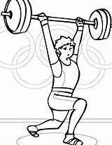 Olimpicos Olympische Spiele Olimpiadi Sport Kunjungi Getdrawings Weightlifting sketch template