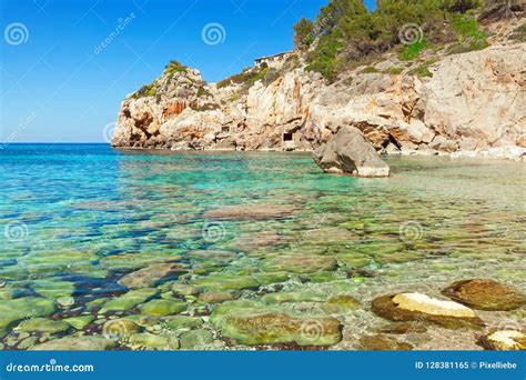 deia beach majorca mallorca spain stock image image  coast europe