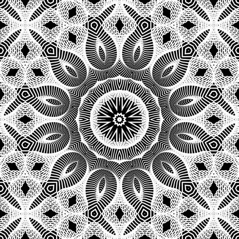 geometric ornamental motif digital art  grace iradian pixels