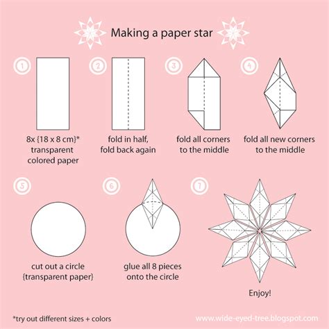 wideeyedtree paper star tutorial