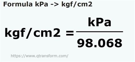 Kilopascals A Kilogramos Fuerza Pro Centímetro Cuadrado Kpa A Kgf Cm2
