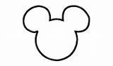 Mickey Mouse Ears Clip Clipart Ear Outline Logo Disney Birthday Silhouette Cliparts Head Minnie Face Printable Clubhouse Library Clipartfox Computer sketch template