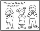 Pray Praying Colouring Jesus Hears Printouts sketch template