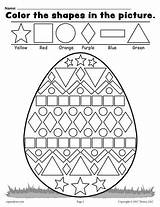 Easter Shapes Egg sketch template