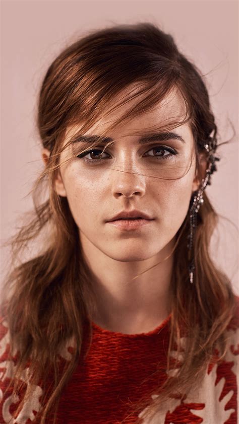 Emma Watson Face Red Film Actress Iphone 6 Wallpaper