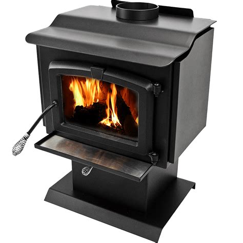 pleasant hearth hws mh  btu small wood burning stove fireplacesscom
