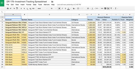 Dividend Tracker Spreadsheet Excel With Sheet Stock Option