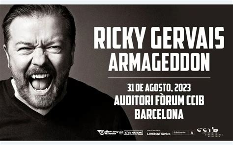 british comedian and stand up comedian ricky gervais is coming to
