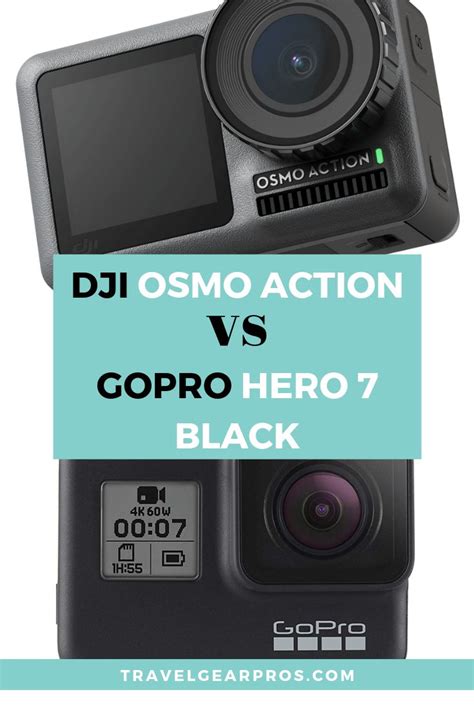 dji osmo action  gopro hero  black comparison travel gear pros gopro underwater camera