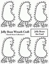 Jelly Bean Coloring Printable Pages Wreath Beans Cave City School Craft Kids Template Church House Popular Coloringhome Version Comments Collection sketch template