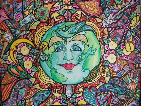 walkswith  hippie art  doodles