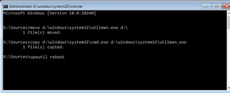 Reset Windows 10 Local Admin Password Using Command Prompt