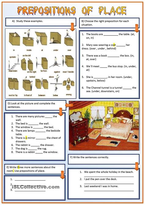 worksheets  prepositions  direction stacey news