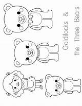 Goldilocks Bears Ricitos Osos Tres Enchantment Ours Puppet Boucle Colouring Risitos Mediano Oso Cuentos Titeres Getcolorings Hora Fabulas Divyajanani Homeschool sketch template