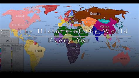 The History Of The World In One Video Every Year From 200 000 Bce To