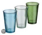 bolcom jamie oliver vintage glazen  stuks gekleurd transparant recycled glas