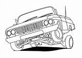 Lowrider Cadillac Hydraulics Ramone Chicano Getdrawings sketch template