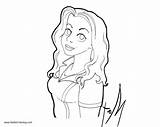 Coloring Pages Girly Broke Girls Max Line Kids Printable sketch template