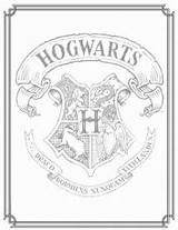 Hogwarts Crest sketch template