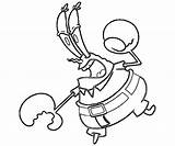 Mr Krabs Coloring Silhouette Pages Angry Getcolorings Color sketch template
