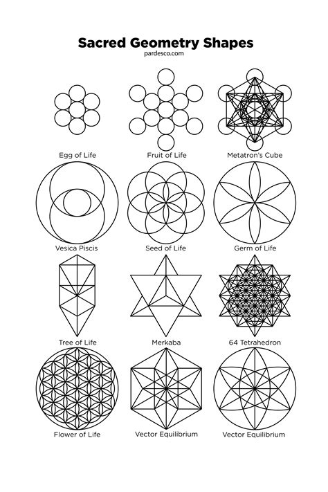 printable sacred geometry patterns