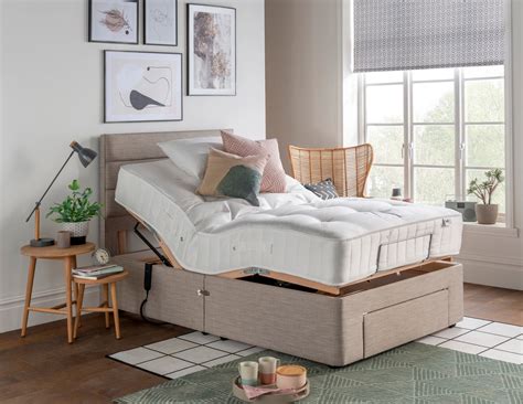 ft small double adjustable bed mibed kingston natural  wool