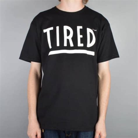 tired skateboards tired logo skate t shirt black skate t shirts