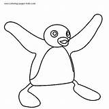 Pingu Coloring Pages Cartoon Color Kids Printable Nick Jr Para Characters Character Sheets Sheet Desenhos Back sketch template