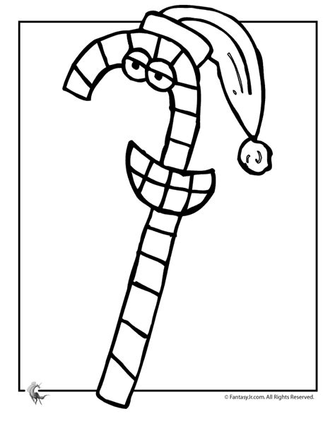 christmas candy cane coloring page woo jr kids activities
