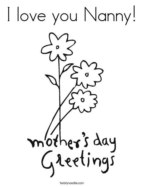 nanny coloring sheets google search mothers day coloring pages